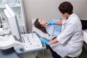 Процедура ультразвукової діагностики лімфатичних вузлів